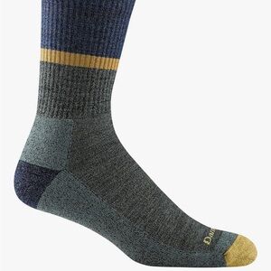 Darn Tough Ranger Micro Crew Midweight Merino Wool Socks Green Blue Cushion XL